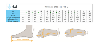 Kilpi Bare High WP barefootové boty zelená